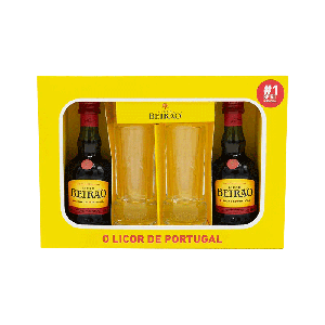 Pack Licor Beirao 0.05 + 2 Copos Shot