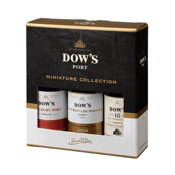 Pack 3 Garrafas Porto Dow's Lbv + Ruby + 10 Years 0.05l