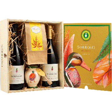 Conjunto Herdade Sobroso 2 Garrafas + Mel + Chá (gift Box)