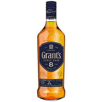 Whisky Grants 8 Years Triple Wood