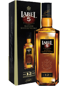 Whisky Label 5 Extra Premium 12 Anos